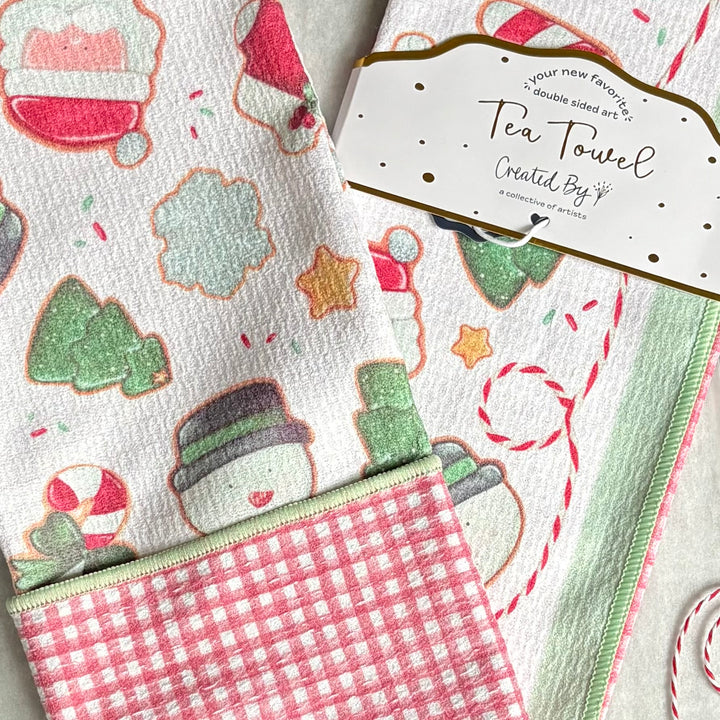 Christmas Cookies Double-Sided Tea Towel