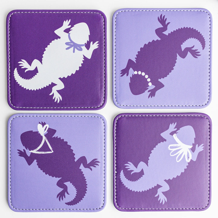 Spirit Frogs (TCU) Coasters, Set of 4