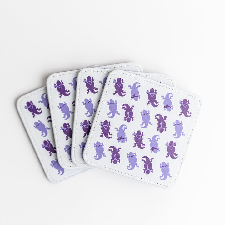 Spirit Frogs (TCU) Coasters, Set of 4