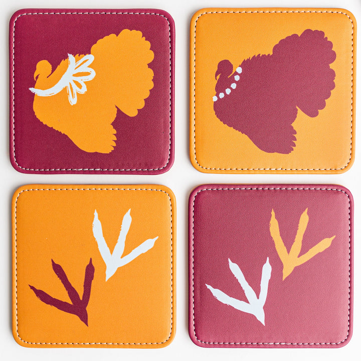 Spirit Hokies Coasters, Set of 4