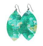 Jade Leather Earrings