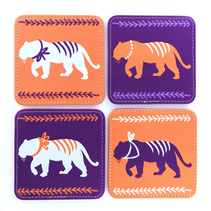 Clemson Tigers Coasters, Set of 4