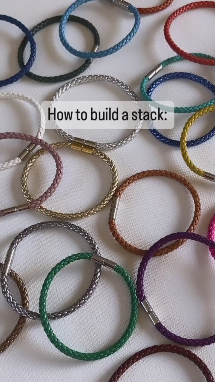 White Braided Bracelet