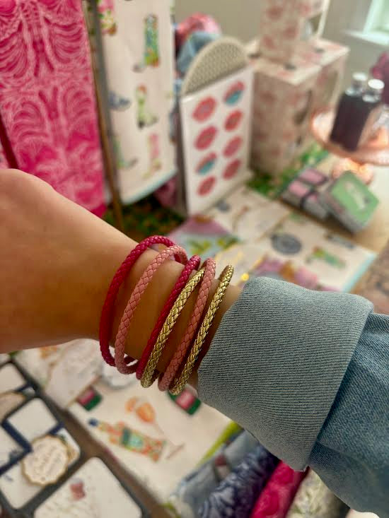 Hot Pink Braided Bracelet