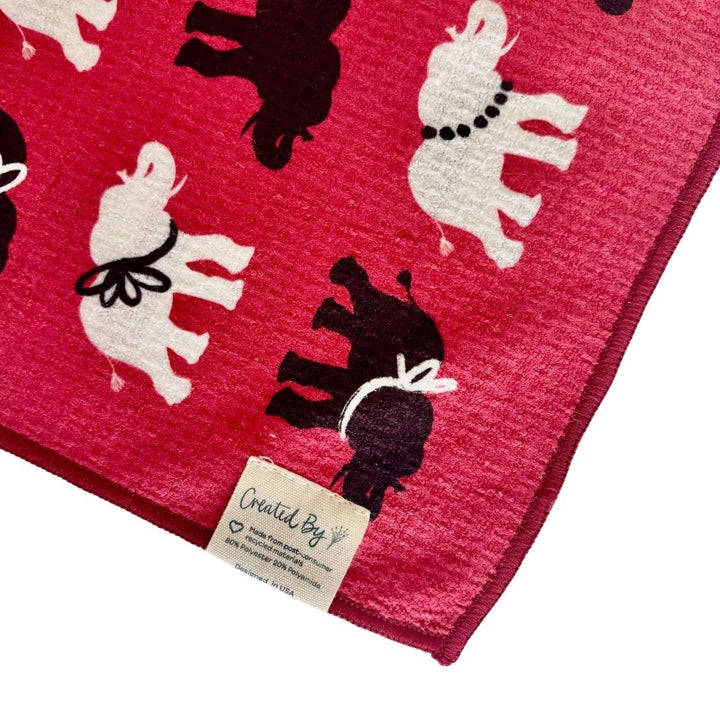 Spirit Elephant Double-Sided Tea Towel