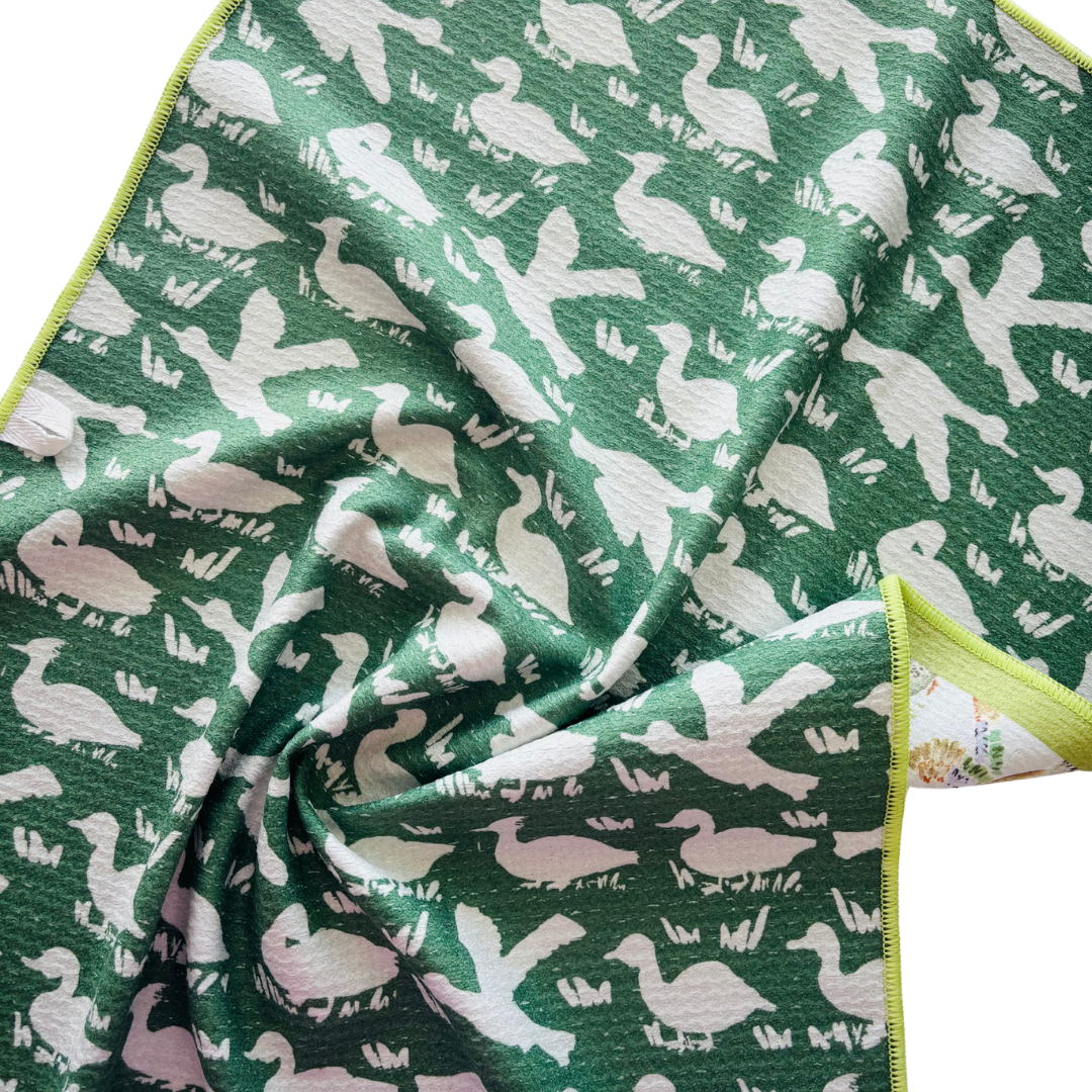 Duck, Duck Double-Sided Tea Towel