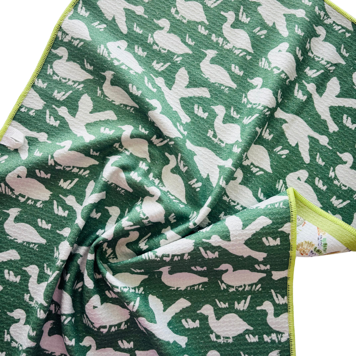 Duck, Duck Double-Sided Tea Towel