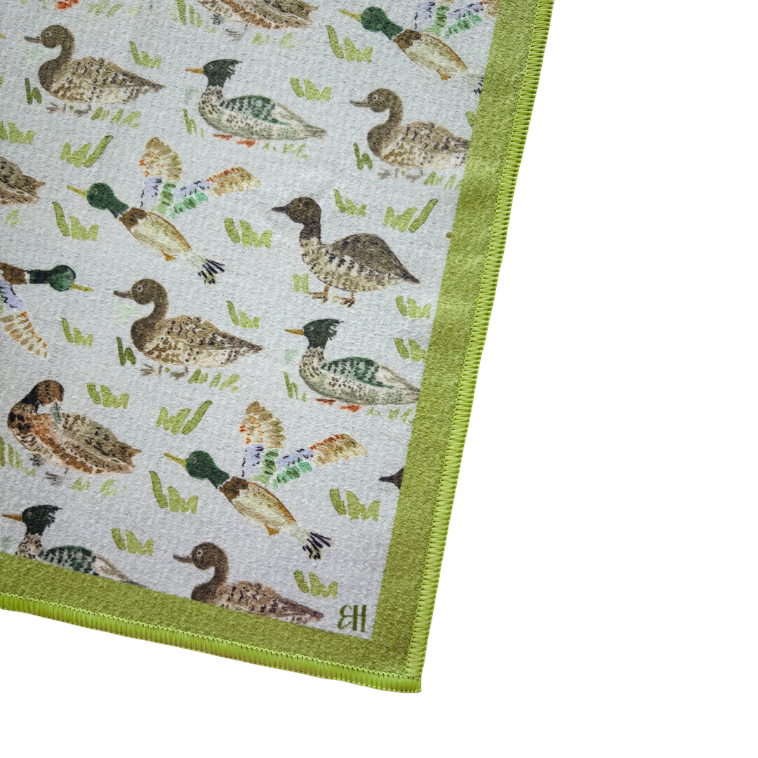 Duck, Duck Double-Sided Tea Towel