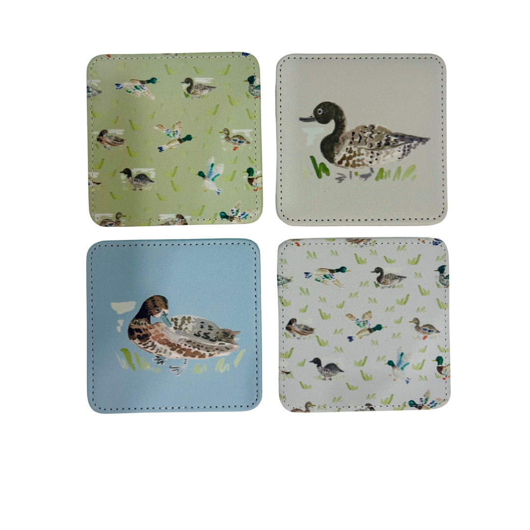 Duck, Duck Coasters, Set of 4