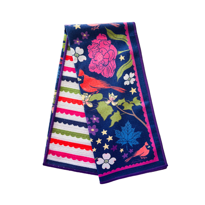 Cardinal Love Double-Sided Tea Towel