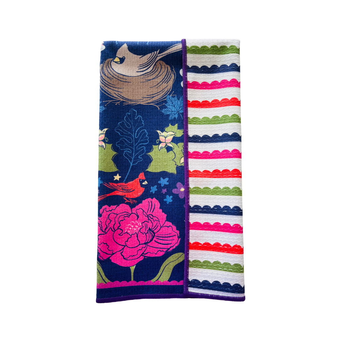 Cardinal Love Double-Sided Tea Towel
