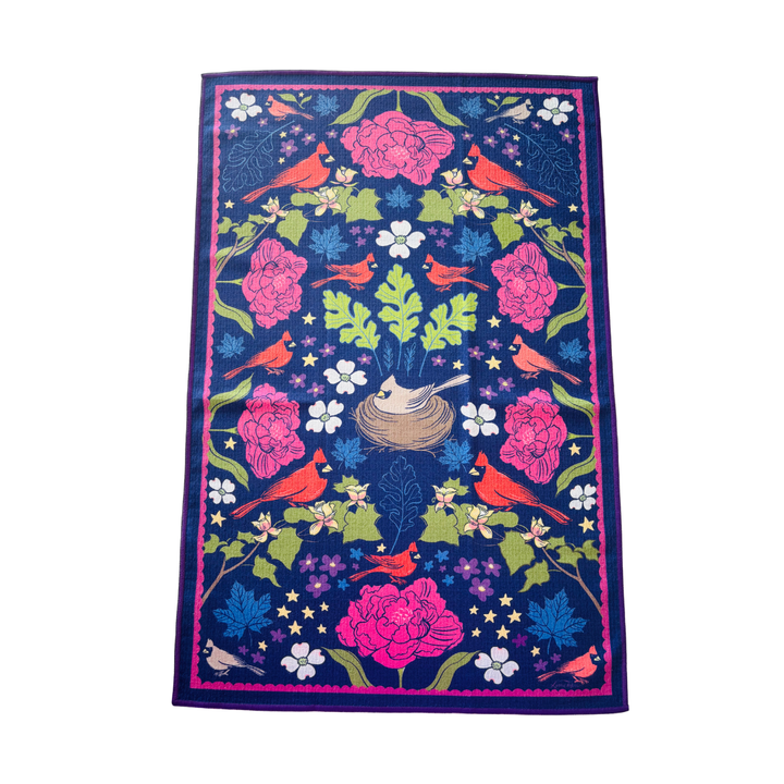 Cardinal Love Double-Sided Tea Towel