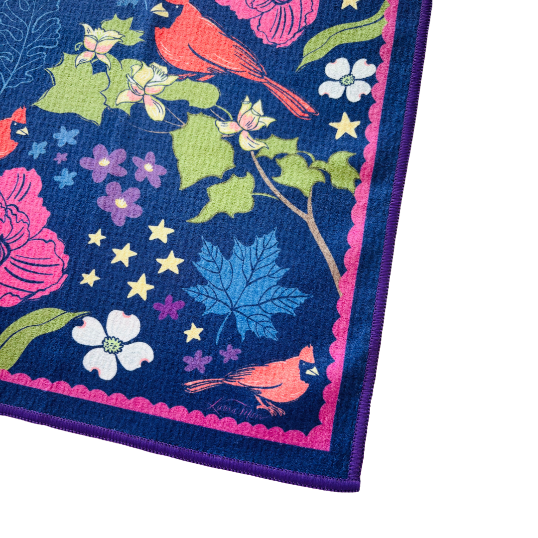 Cardinal Love Double-Sided Tea Towel