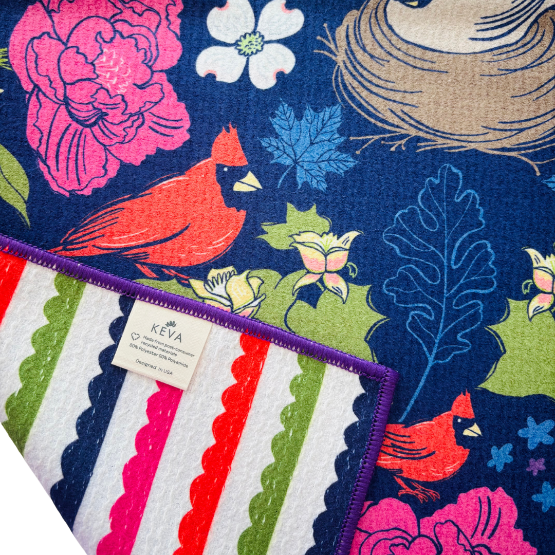 Cardinal Love Double-Sided Tea Towel