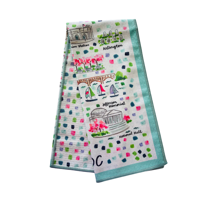 Washington, DC Double-Sided Tea Towel