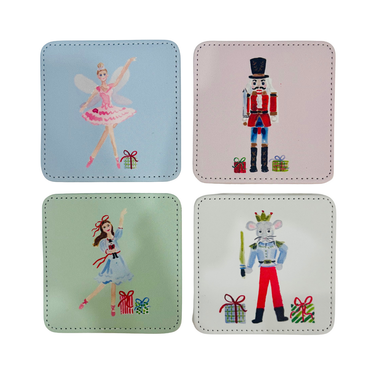 Nutcracker Ballet Coasters, Set of 4