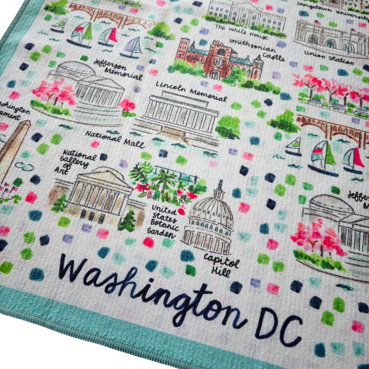 Washington, DC Double-Sided Tea Towel