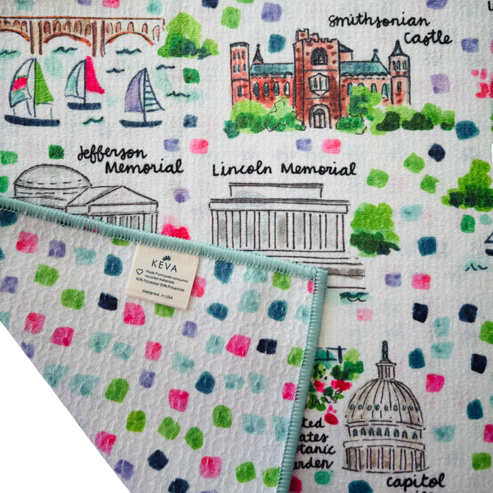 Washington, DC Double-Sided Tea Towel