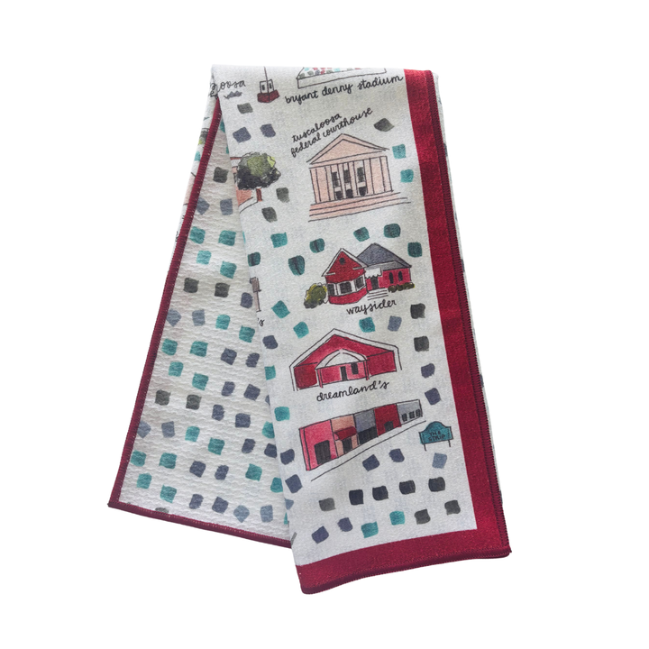 Tuscaloosa Double-Sided Tea Towel