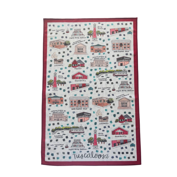 Tuscaloosa Double-Sided Tea Towel