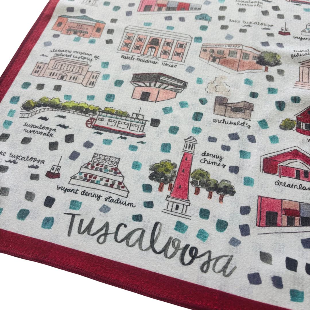 Tuscaloosa Double-Sided Tea Towel
