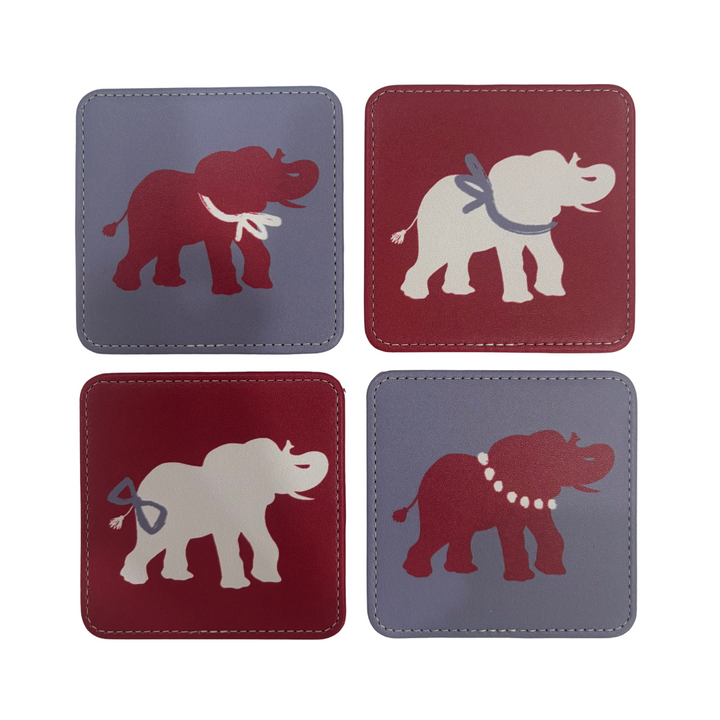 Spirit Elephant Coasters, Set of 4