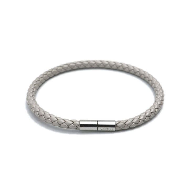 Platinum Shimmer Braided Bracelet