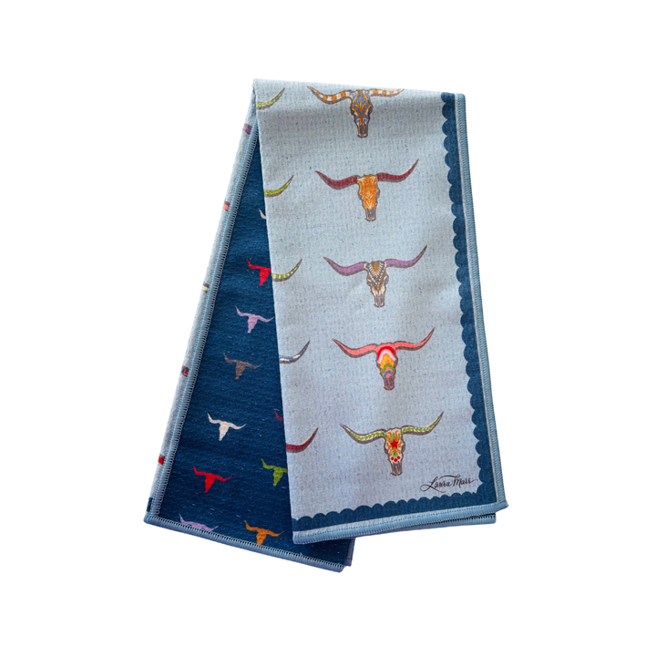 Longhorn Double-Sided Tea Towel