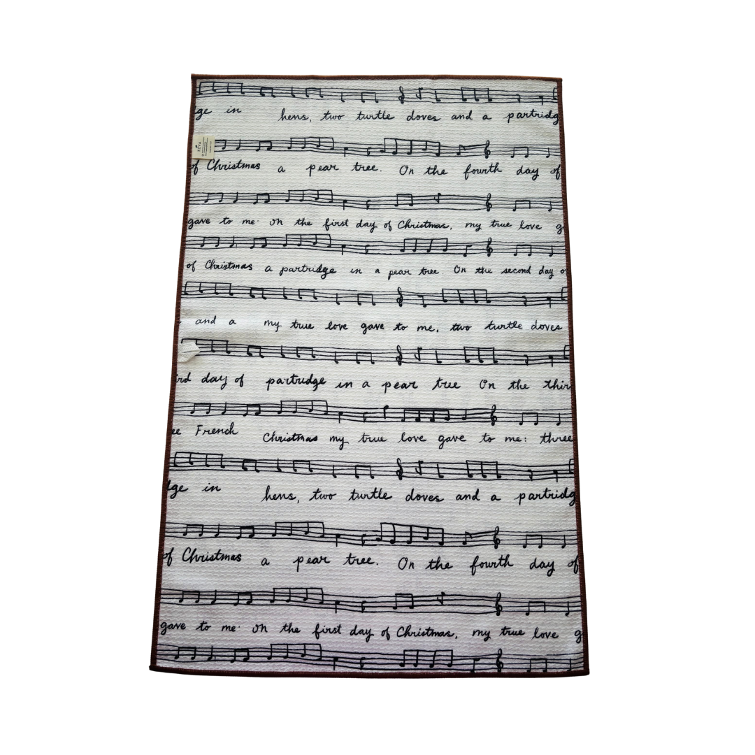 12 Days of Christmas Double-Sided Tea Towel