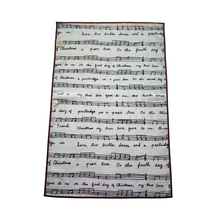 12 Days of Christmas Double-Sided Tea Towel