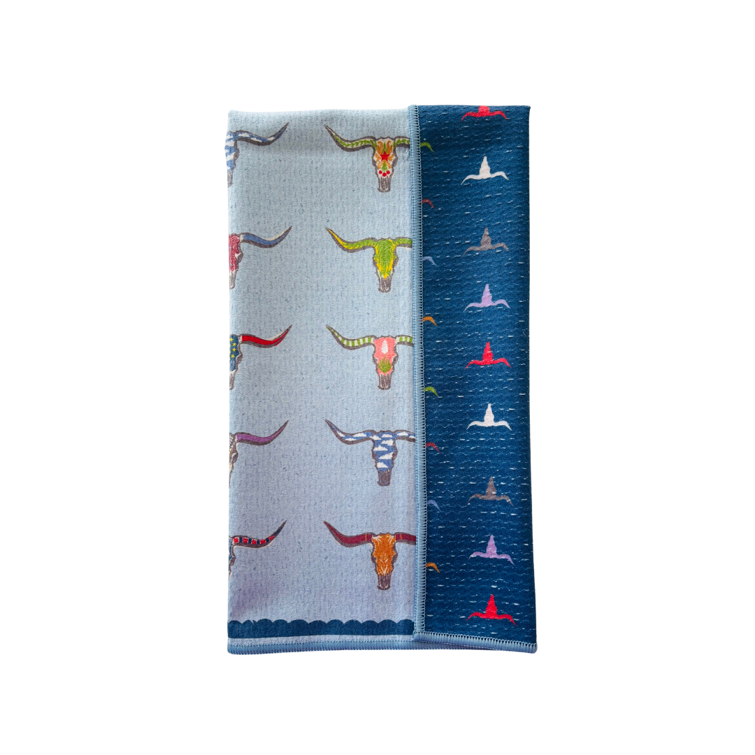 Longhorn Double-Sided Tea Towel