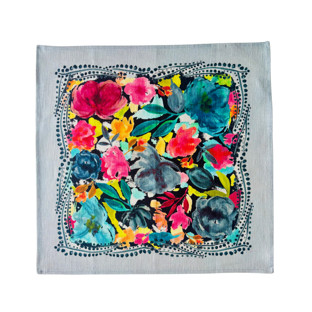 Flower Blossoms Napkins, Set of 4