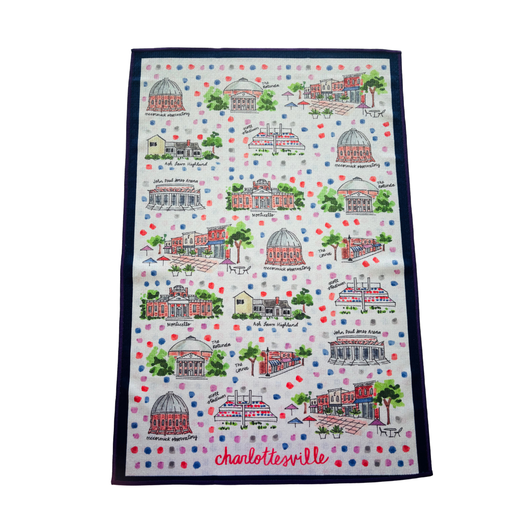 Charlottesville Double-Sided Tea Towel