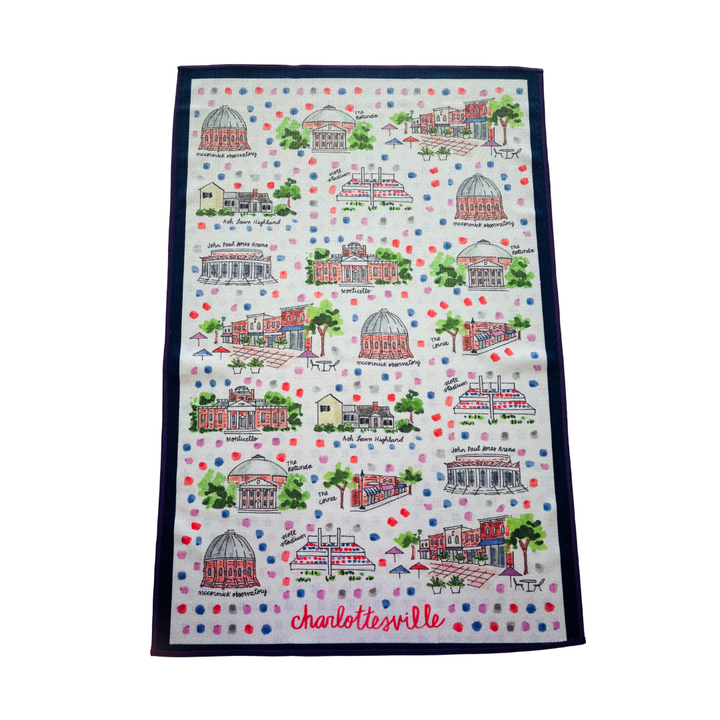 Charlottesville Double-Sided Tea Towel