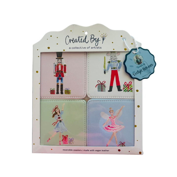 Nutcracker Ballet Coasters, Set of 4
