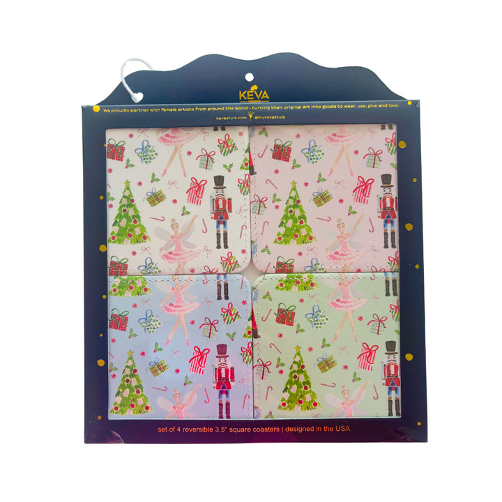 Nutcracker Ballet Coasters, Set of 4