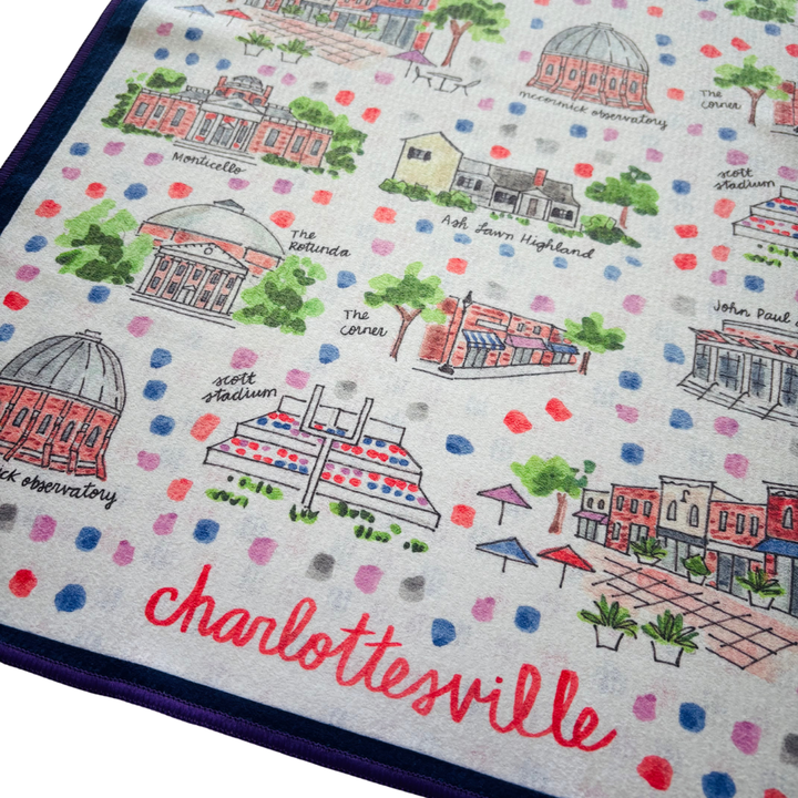 Charlottesville Double-Sided Tea Towel