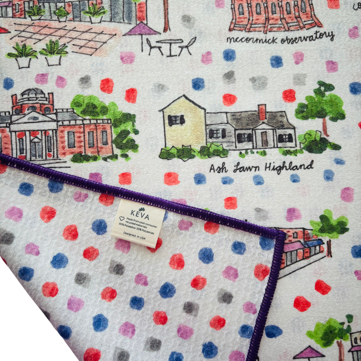Charlottesville Double-Sided Tea Towel