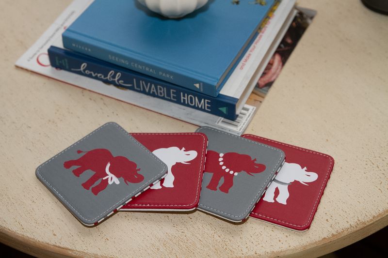 Spirit Elephant Coasters, Set of 4