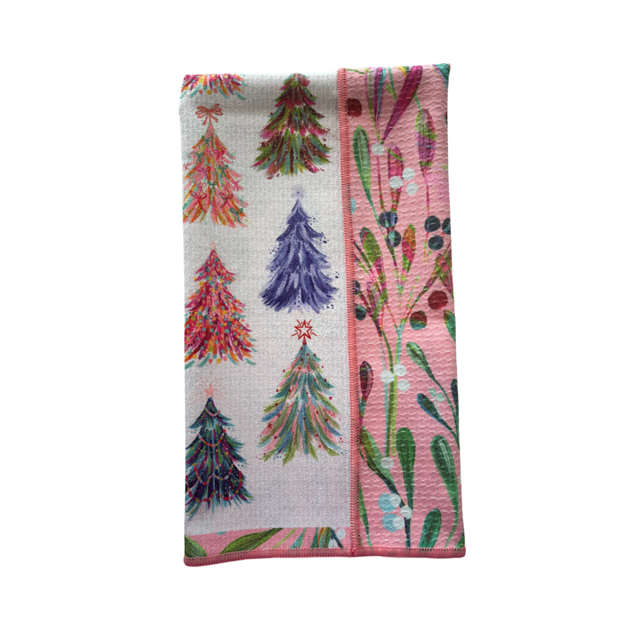 Spruce & Berries Double-Sided Tea Towel
