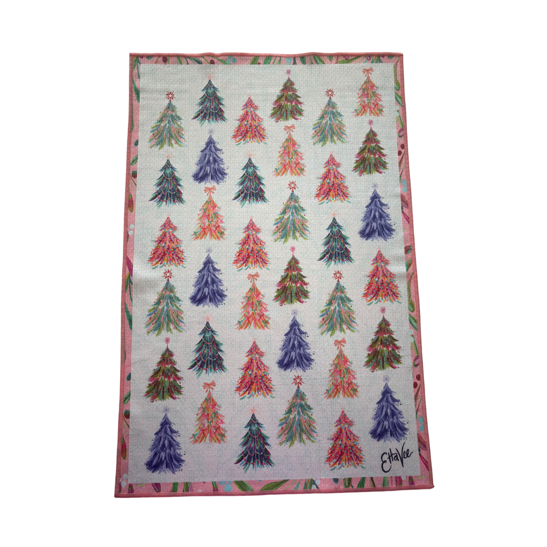 Spruce & Berries Double-Sided Tea Towel