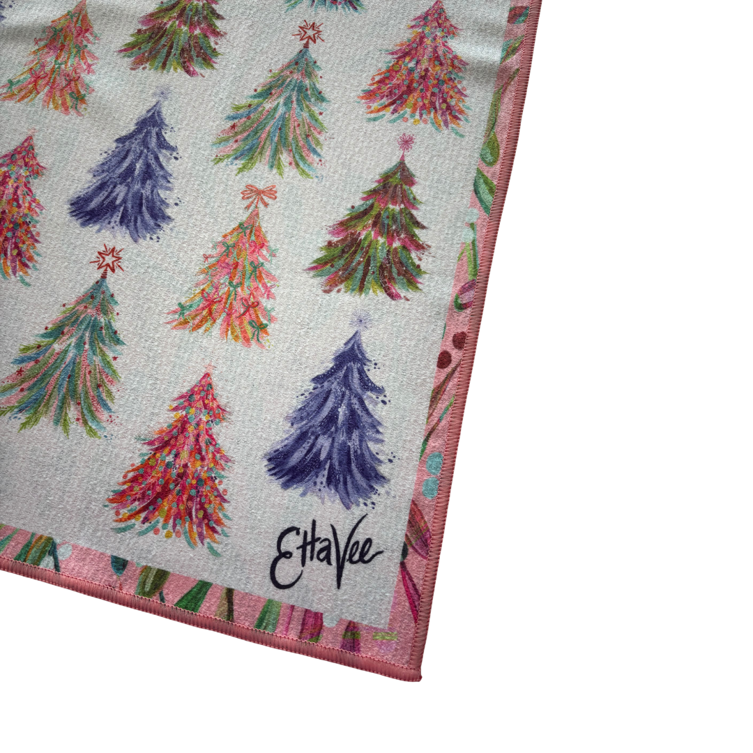 Spruce & Berries Double-Sided Tea Towel