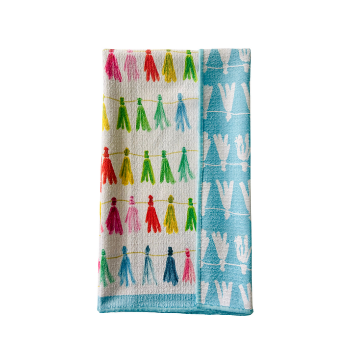 Tasslin' Double-Sided Tea Towel