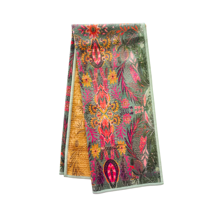 Amina Gold Double-Sided Tea Towel