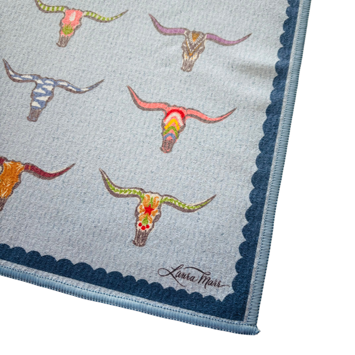 Longhorn Double-Sided Tea Towel