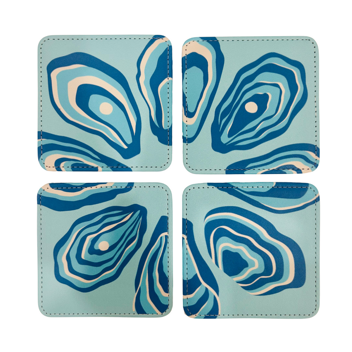 Oyster Twist Coasters, Set of 4