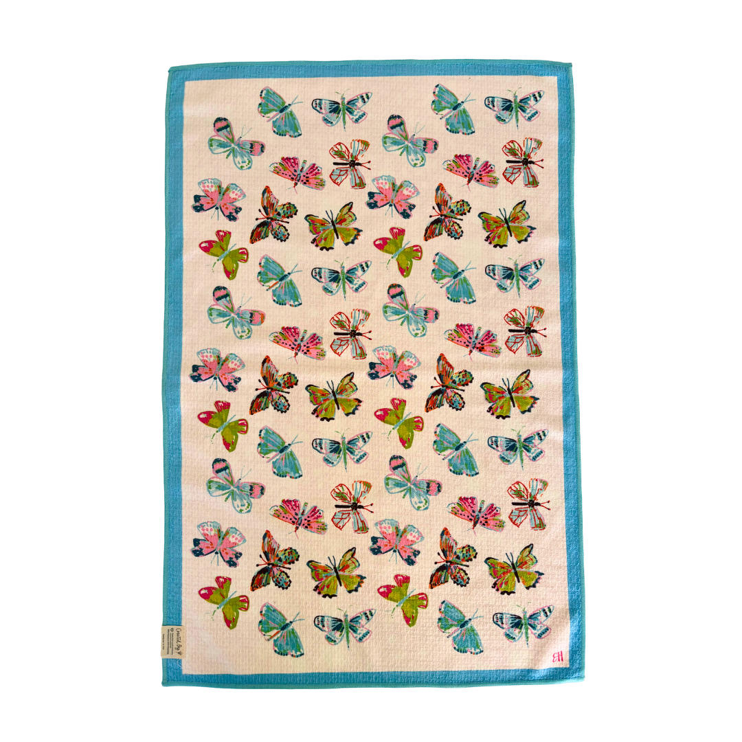 Summerfly Double-Sided Tea Towel