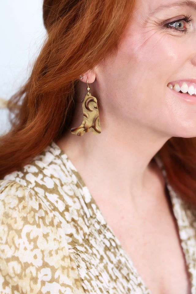 Fleur de lis Boots Earrings