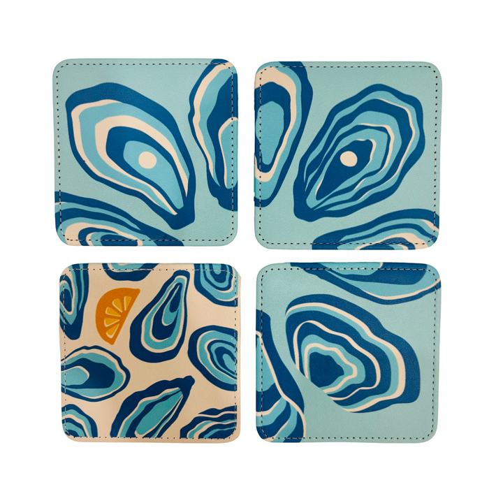 Oyster Twist Coasters, Set of 4