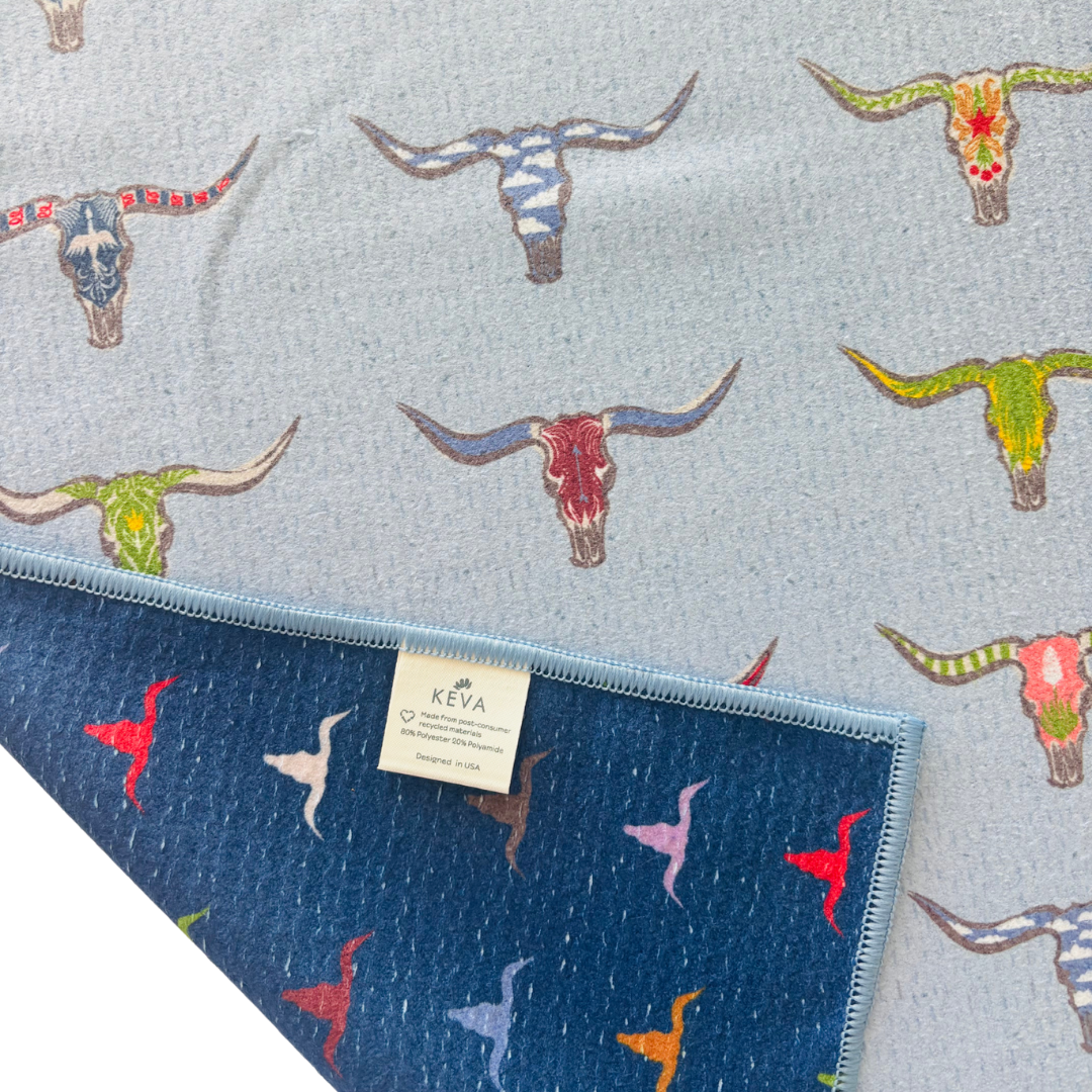 Longhorn Double-Sided Tea Towel